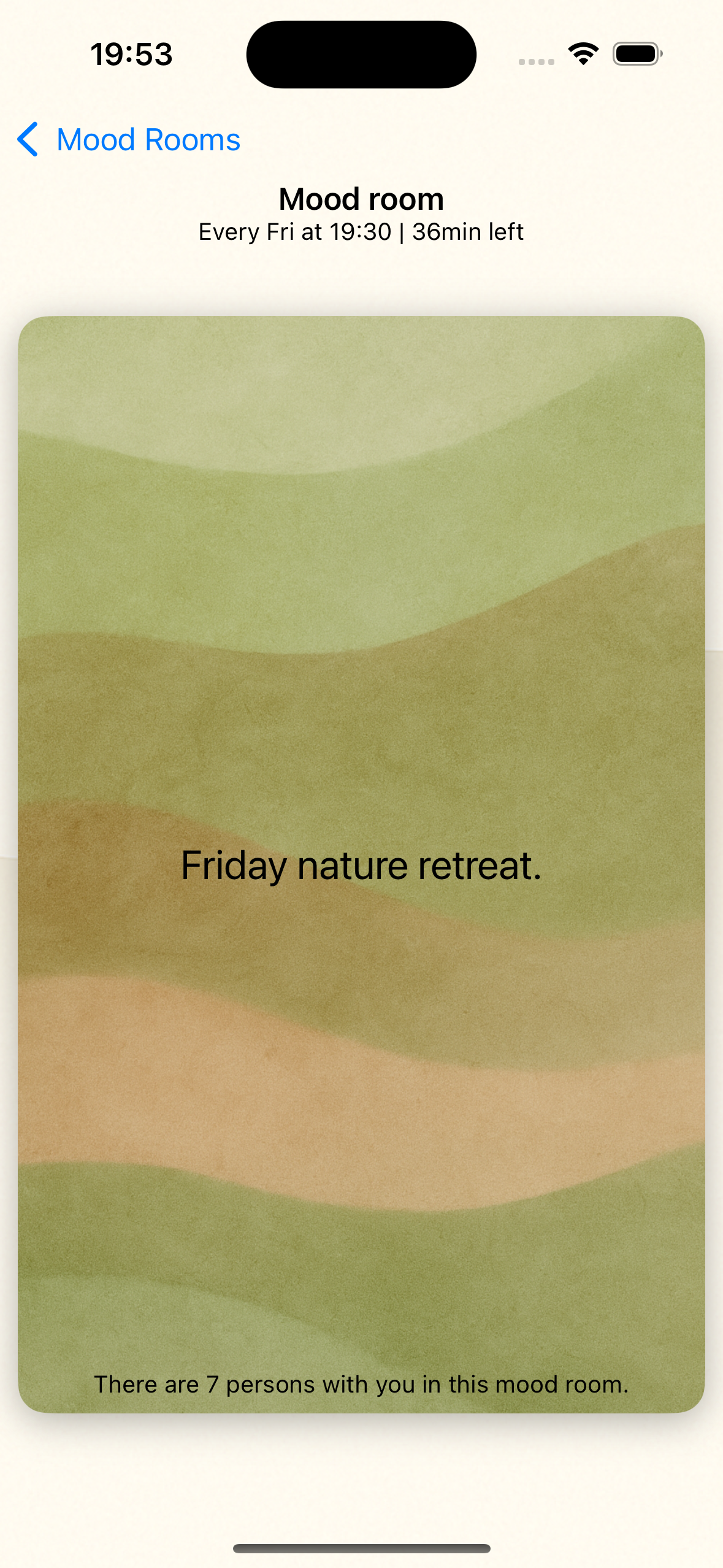 Luma app – user created mood room